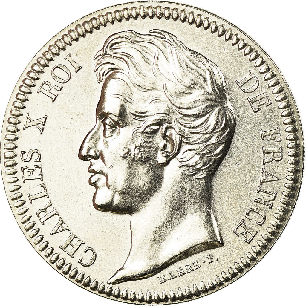 Francia, medalla, Les Rois de France, Charles X, FDC, Cobre - níquel