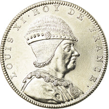 France, Medal, Les Rois de France, Louis XI, MS(65-70), Copper-nickel