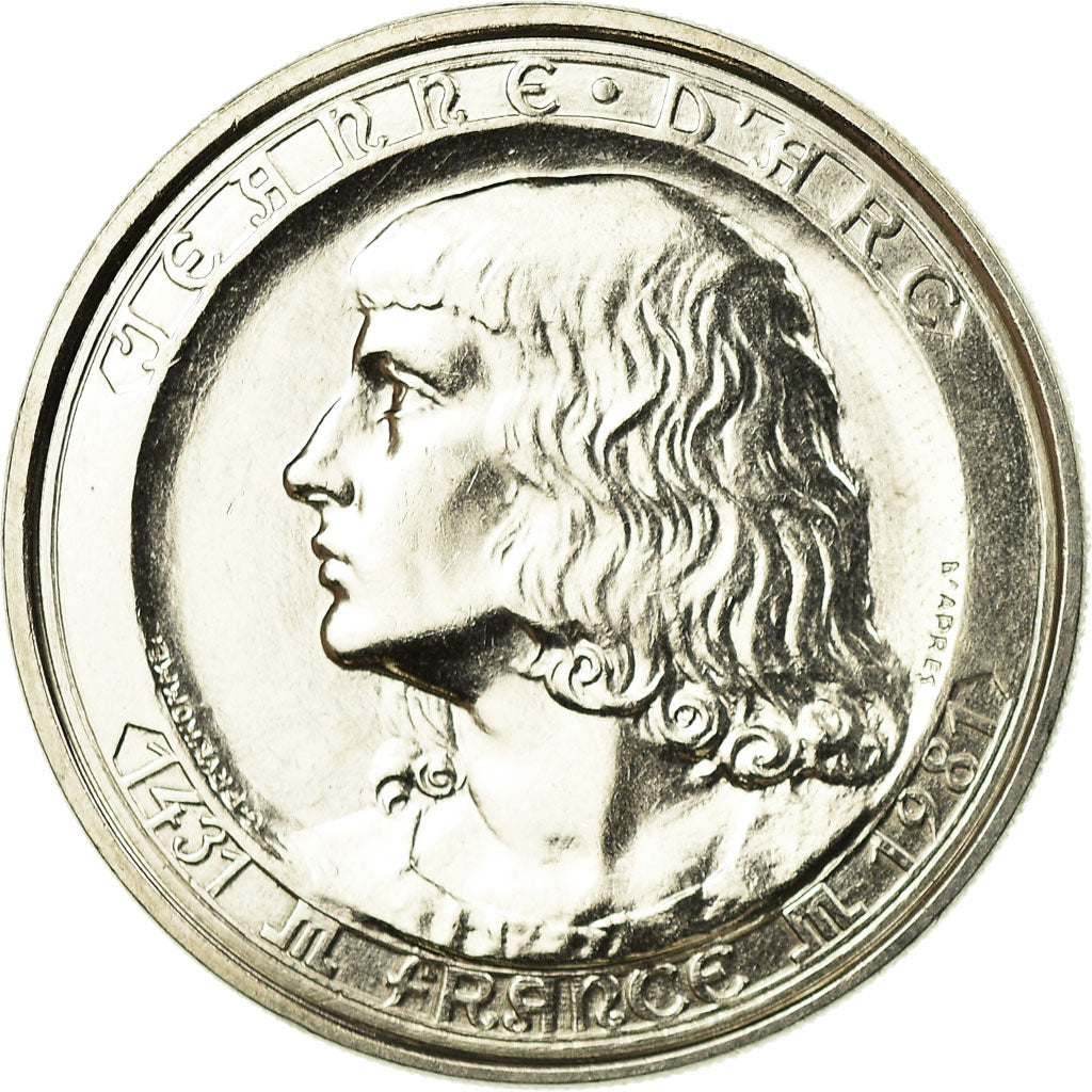 France, Medal, Jeanne d'Arc, History, MS(65-70), Copper-nickel