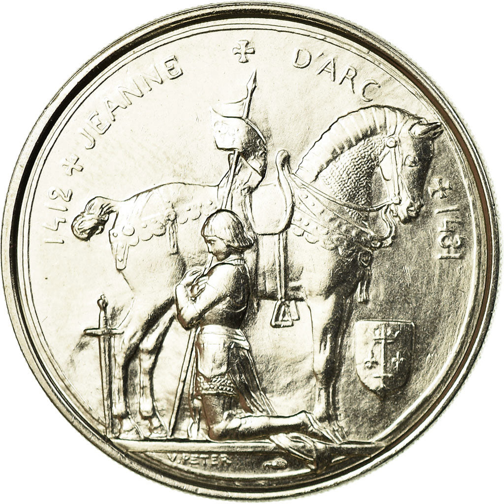 France, Medal, Jeanne d'Arc, History, MS(65-70), Copper-nickel