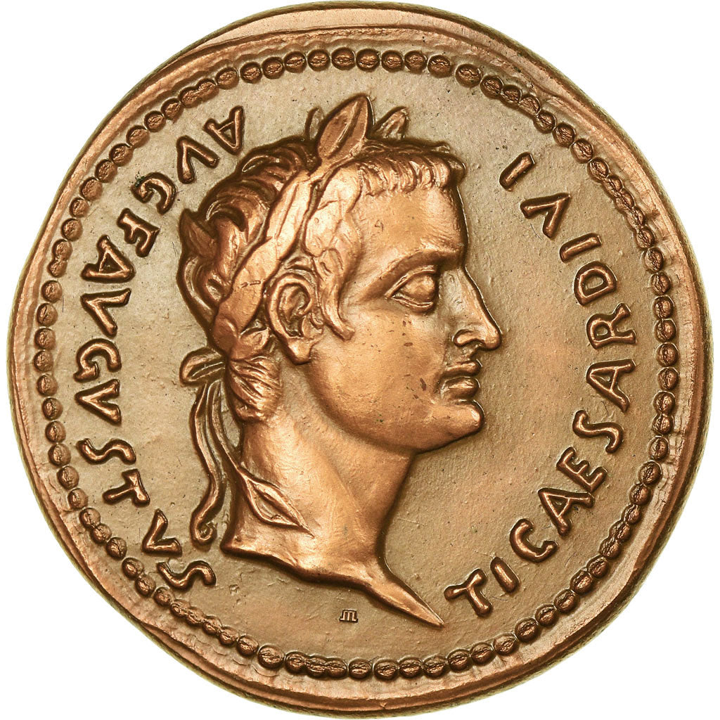 France, Medal, Reproduction Monnaie Antique,  Tibère, MS(65-70), Bronze