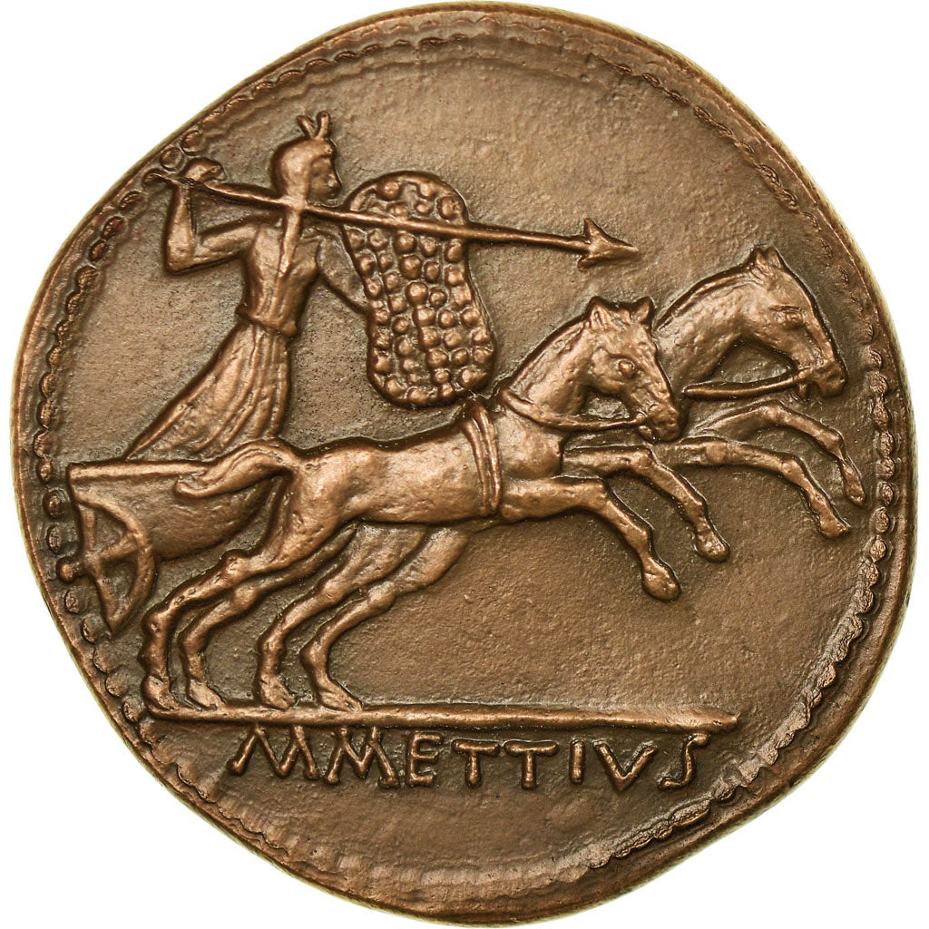 France, Medal, Reproduction Monnaie Antique, César, Marc Mettius, MS(65-70)