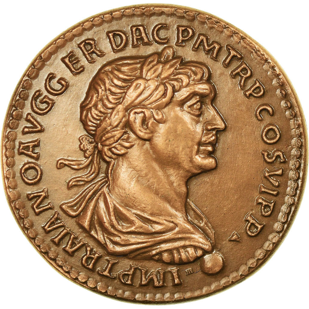 Francia, medaglia, Reproduction Monnaie Antique, Trajan, SPL+, Rame
