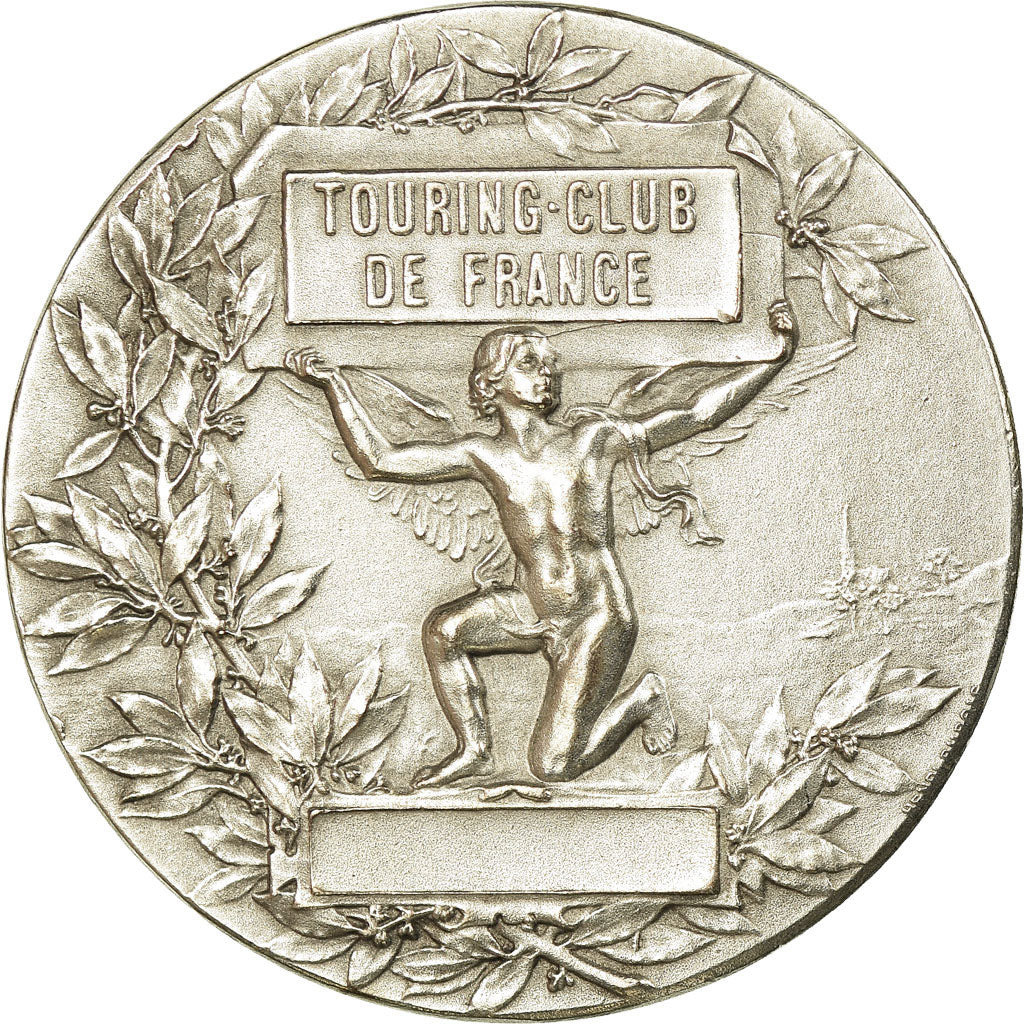 France, Medal, Touring Club de France, Dubois.A, MS(60-62), Silvered bronze