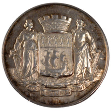 France, Savings Bank, Token, AU(55-58), Silver, Jacqmin #53, 15.80