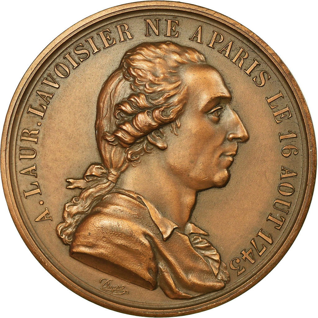 França, Medal, Lavoisier, Crenças e religiões, 1949, Dupré, MS(63), Bronze
