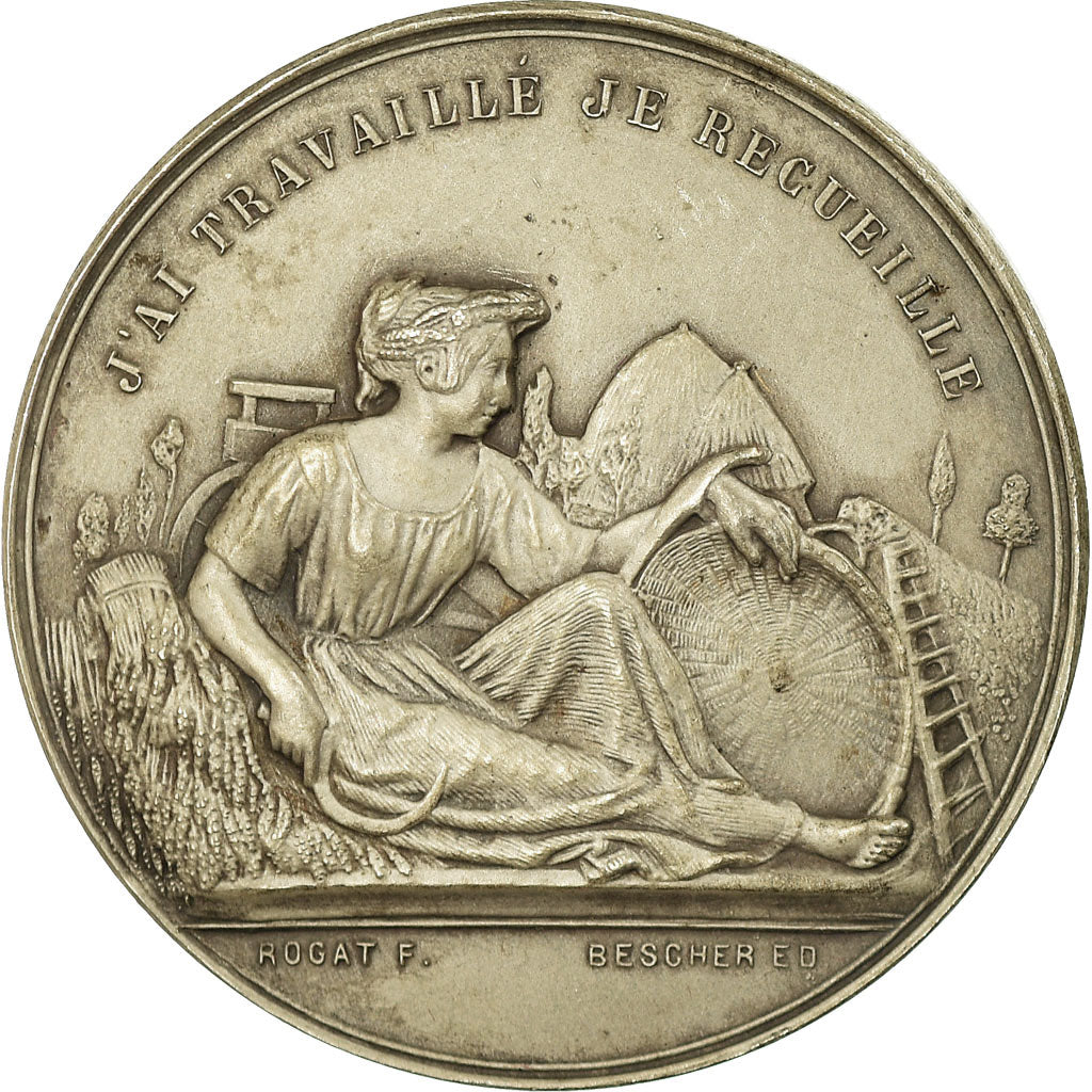 France, Medal, Comice Agricole de Saint-Jean de Losne, Côte d'Or, Rogat