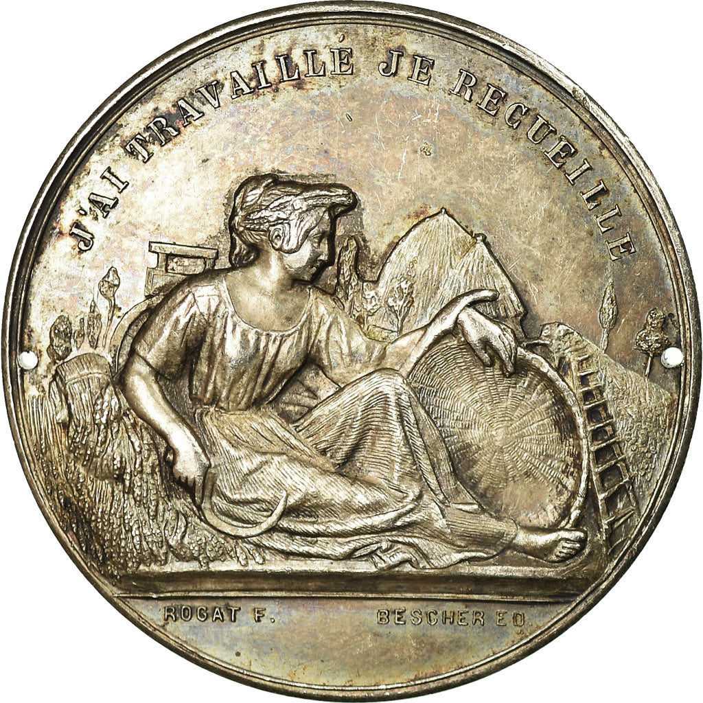 France, Medal, Comice Agricole de Saint-Jean de Losne, Côte d'Or, Rogat