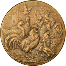 France, Medal, Exposition Nationale d'Aviculture, 1937, AU(55-58), Bronze