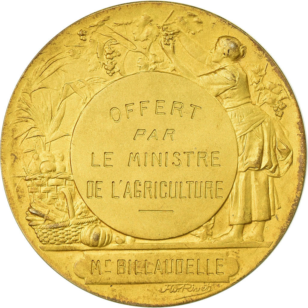 Frankreich, Medaille, Jardins, Horticulture, Ministre de l'Agriculture, Rivet