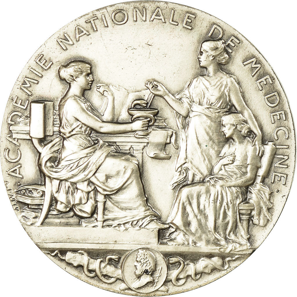 France, Medal, Académie Nationale de Médecine, Patey, MS(63), Silver