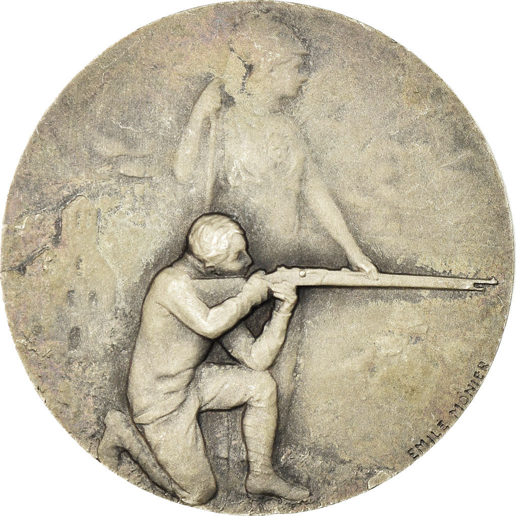 França, Medal, Ministère de la Guerre, Concours de Tir, Monier, AU(50-53)
