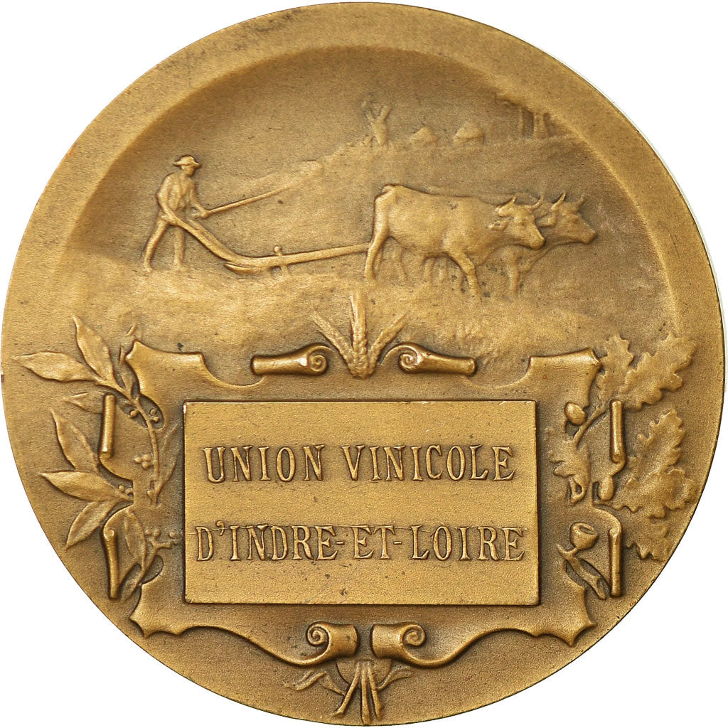 France, Medal, Union Vinicole d'Indre-et-Loire, MS(63), Bronze