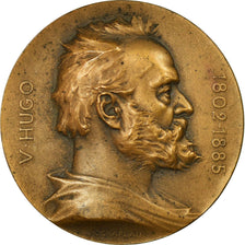 França, Medal, Victor Hugo, Souvenir du Centenaire, 1902, Chaplain, AU(55-58)