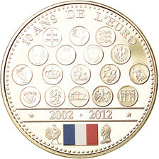 France, Medal, L'Europe des XXVII, 10 Ans de l'Euro, 2012, MS(65-70)