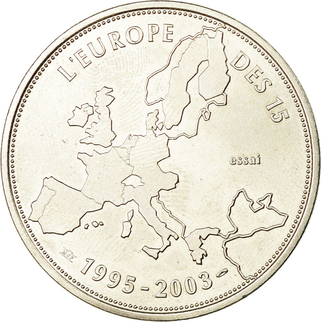 Frankreich, Medaille, L'Europe des 15, essai, 2003, UNZ, Copper-nickel