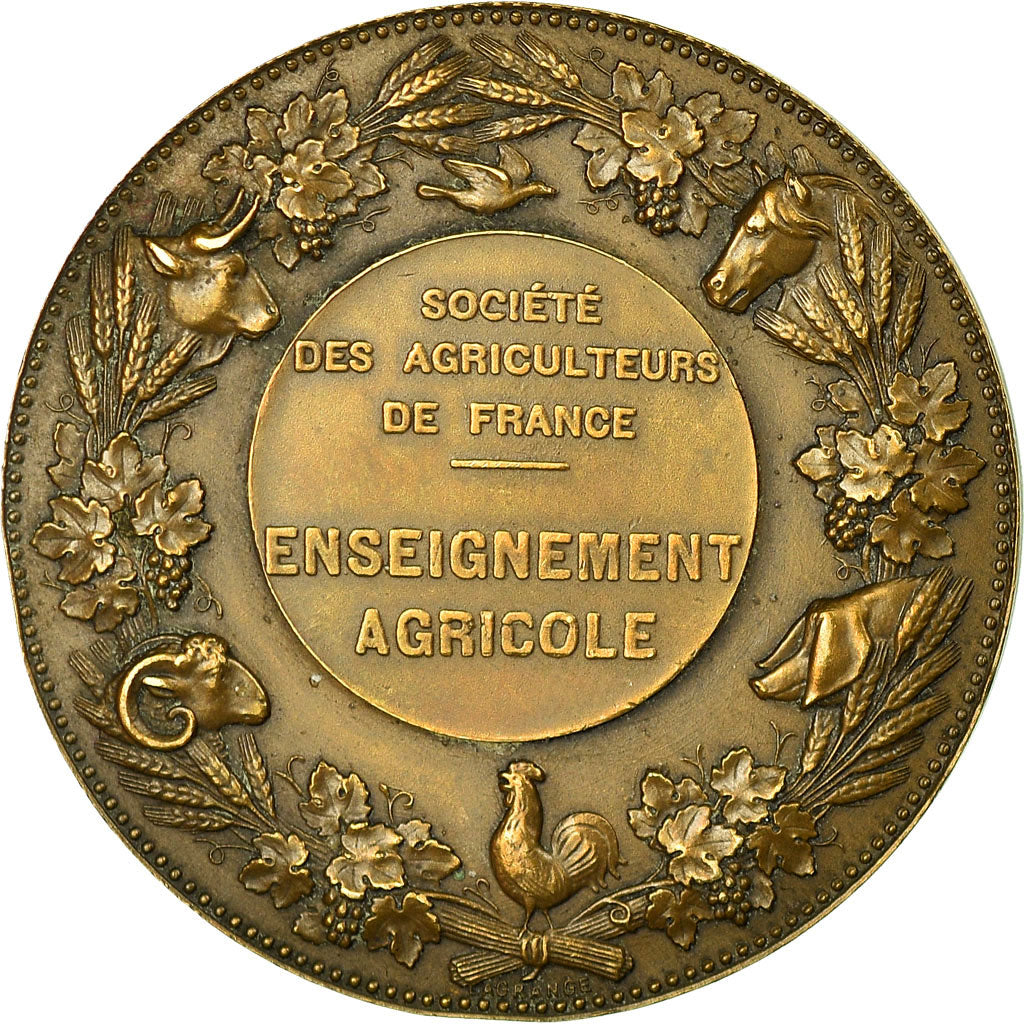 Frankreich, Medaille, Société des agriculteurs de France, Lagrange, VZ, Bronze