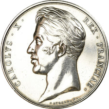 France, Medal, Charles X, Sacre à Reims, 1825, Gayrard, AU(55-58), Silver