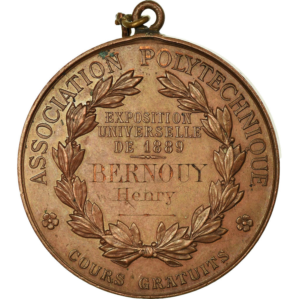 France, Medal, Exposition Universelle, Association Polytechnique, 1889, MS(63)
