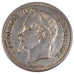 FRANCE, Napoléon III, 2 Francs, 1866, Strasbourg, KM #807.2, AU(50-53), Silver,