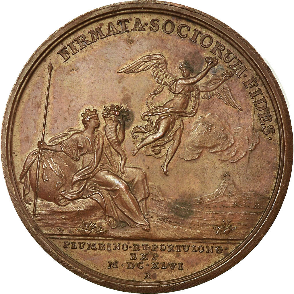 França, Medal, Louis XIV, Prise de Piombino et de Portolongone, 1646, Mauger