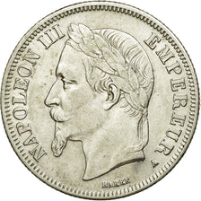 Coin, France, Napoleon III, Napoléon III, 2 Francs, 1866, Paris, AU(50-53)