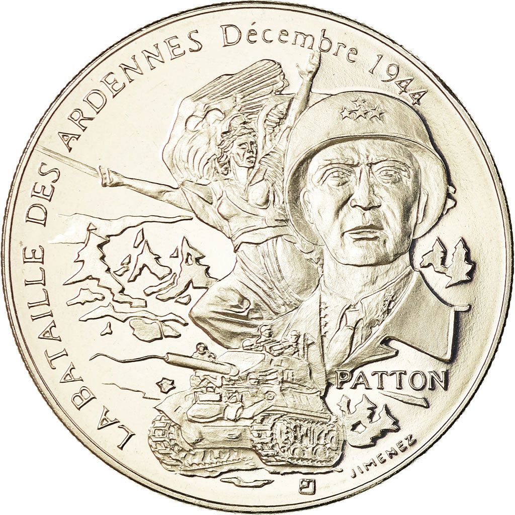 France, Medal, La Bataille Des Ardennes - Décembre 1944 - Patton, Jimenez