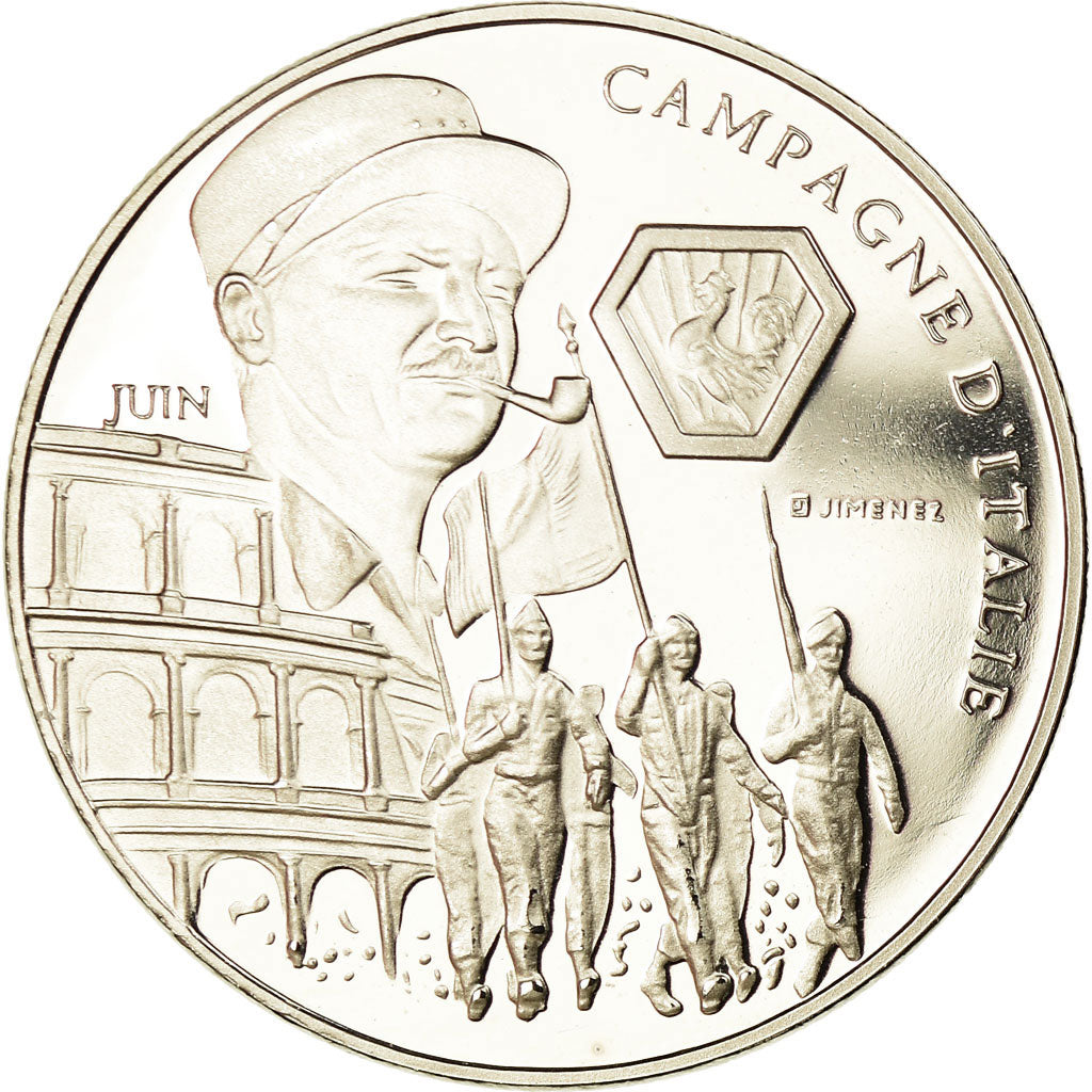 France, Medal, Seconde Guerre Mondiale, Campagne d'Italie, Jimenez, MS(65-70)