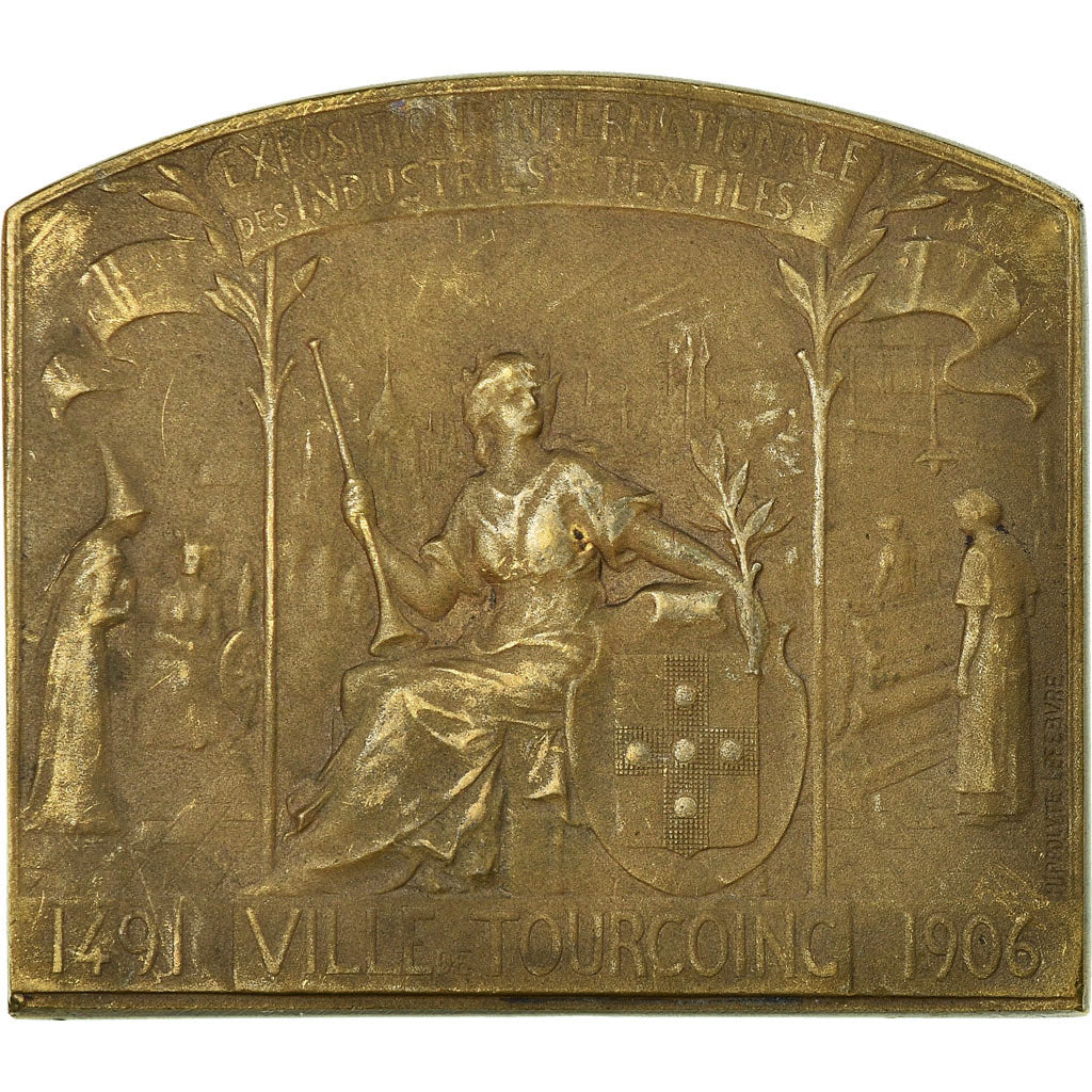 Frankreich, Medaille, Exposition Internationale des Industries Textiles