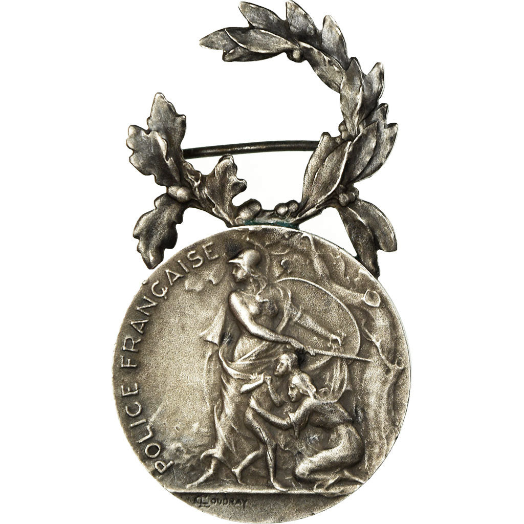 France, Police Française, Ministère de l'Intérieur, Medal, 1953, Excellent
