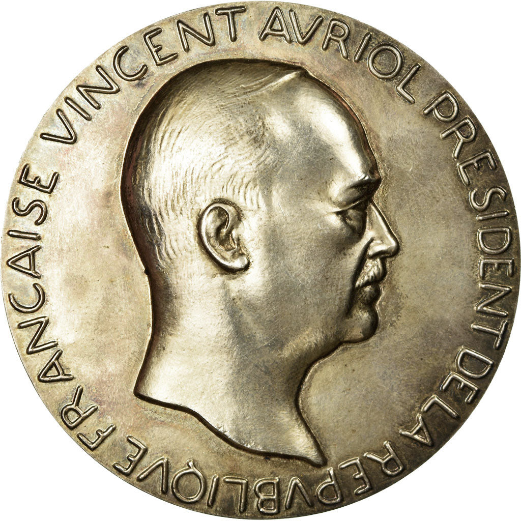 France, Medal, Vincent Auriol, Président de la République, 1947, Poisson