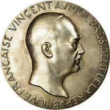 France, Medal, Vincent Auriol, Président de la République, 1947, Poisson