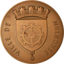 Frankreich, Medaille, Ville de Mulhouse, 1958, UNZ, Bronze