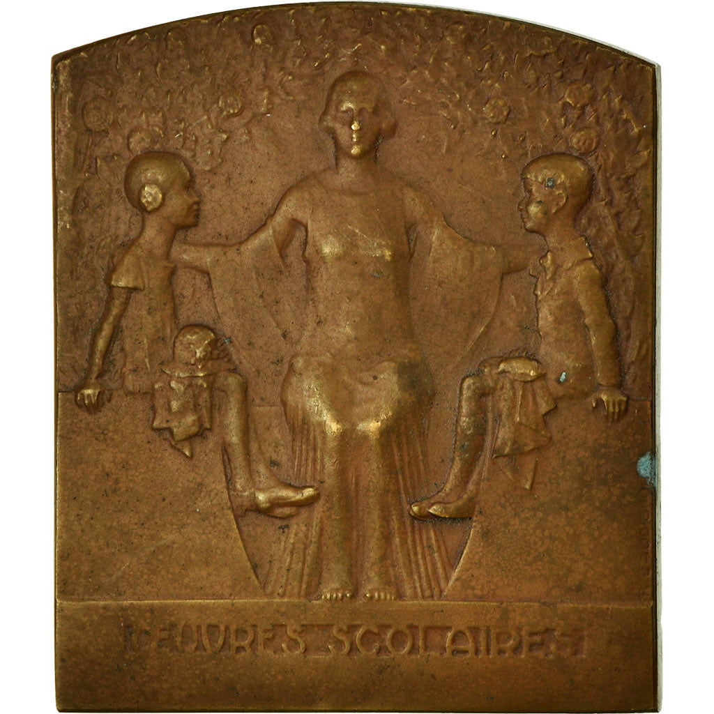 France, Medal, Oeuvres Scolaires, Ville de Gennevilliers, EF(40-45), Bronze
