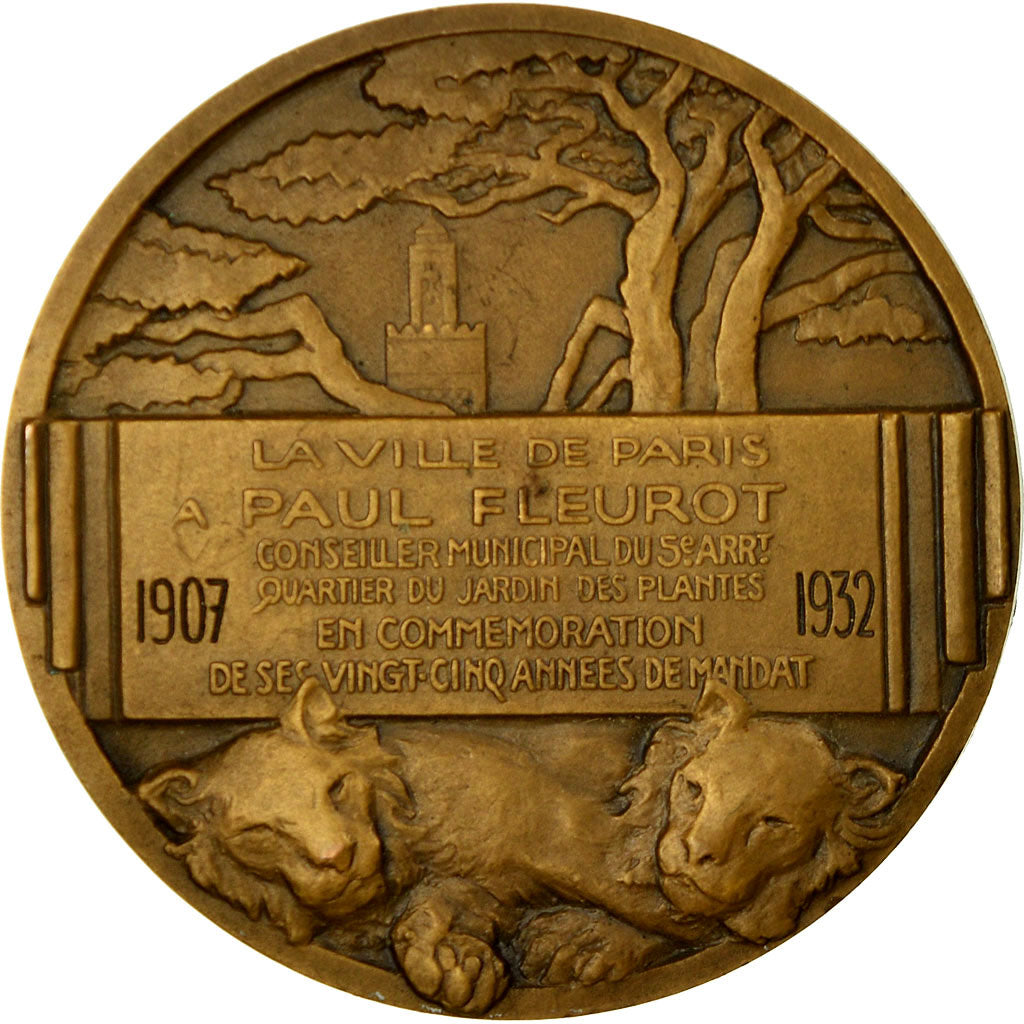 Frankreich, Medaille, La Ville de Paris à Paul Fleurot, Jardin des Plantes