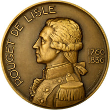 Francia, medalla, Rouget de lisle, Auteur de la Marseillaise, Guiraud, SC+