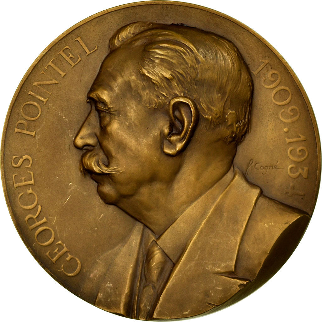 France, Medal, La Ville de Paris à Georges Pointel, Conseiller Municipal, 1934