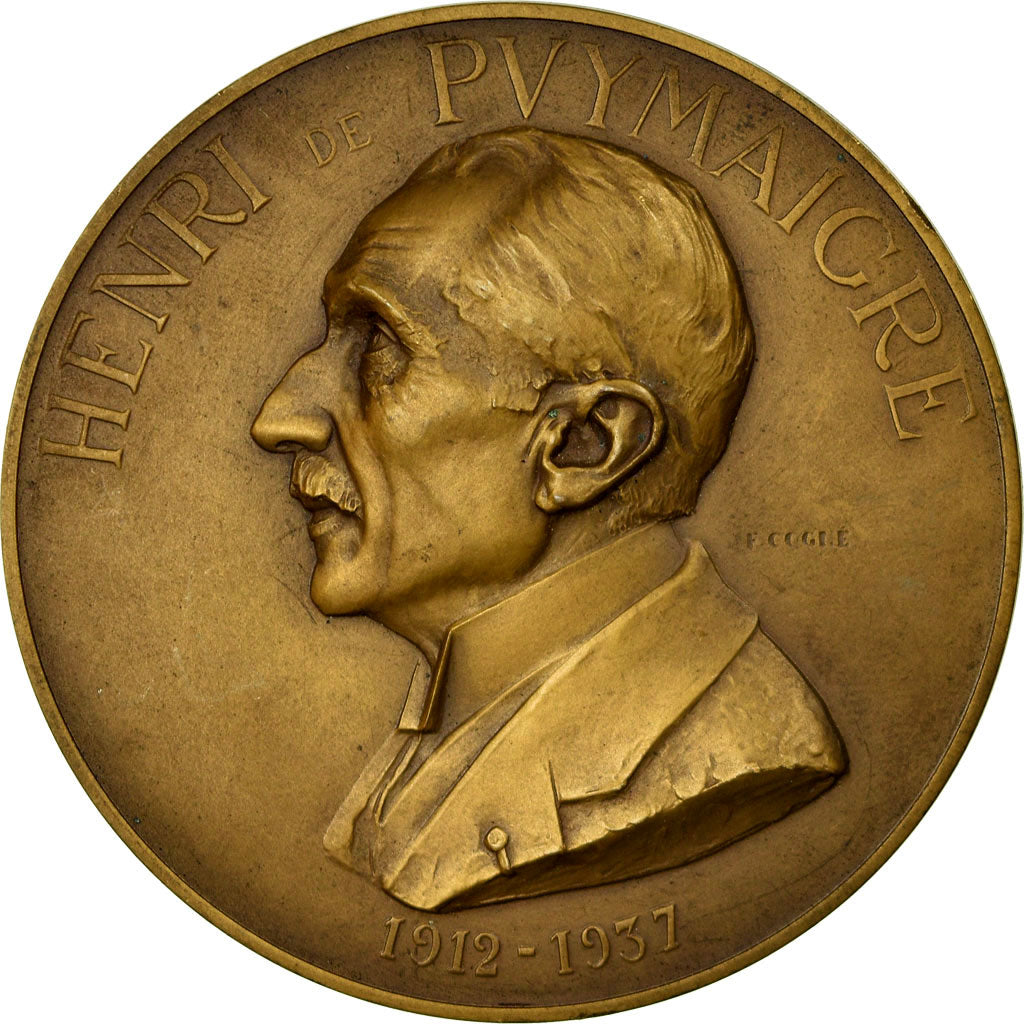 Francja, Medal, La Ville de Paris à Henri de Puymaigre, 1937, F. Cogné