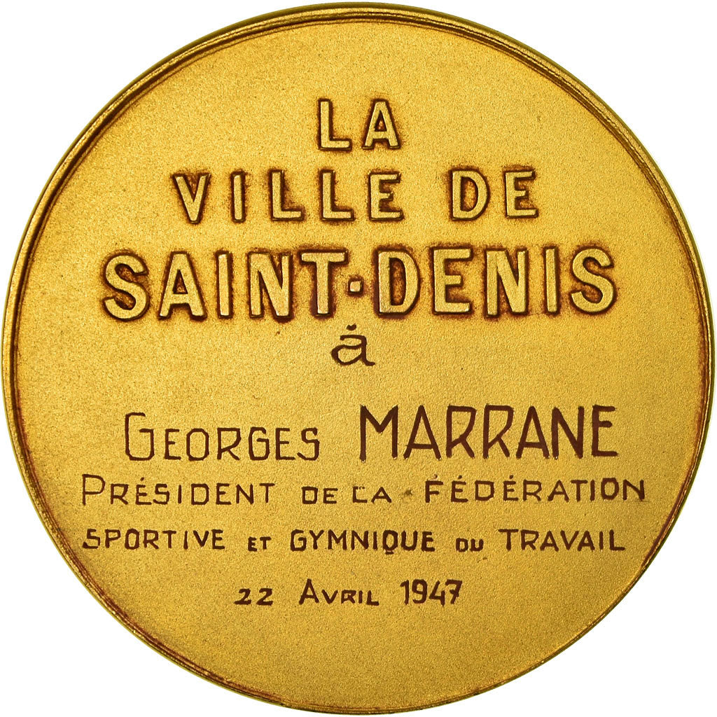 Francia, medalla, La Ville de Saint-Denis à Georges Marrane, Sports & leisure