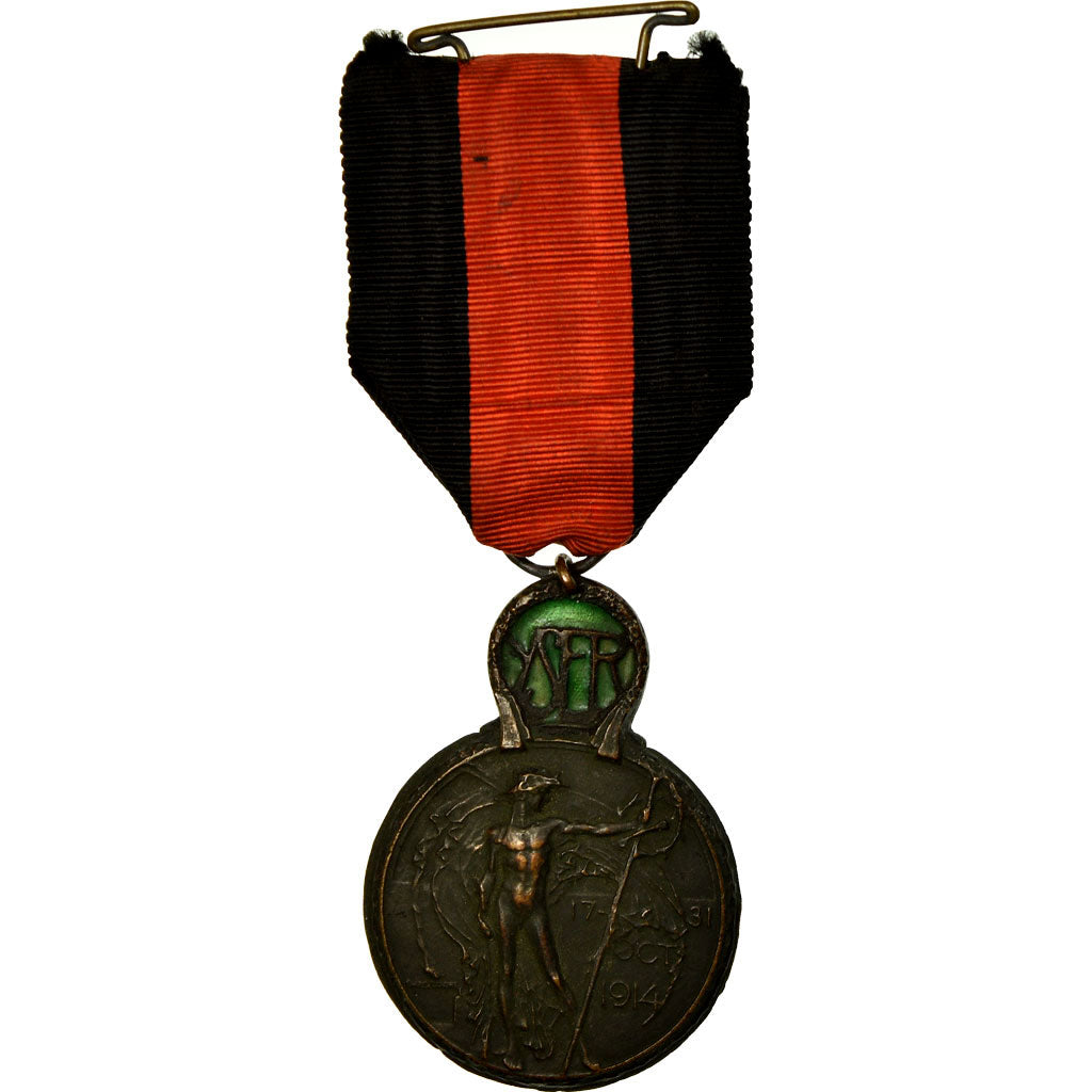Belgium, Bataille de l'Yser, Medal, 1914, Excellent Quality, Vloors, Bronze, 37