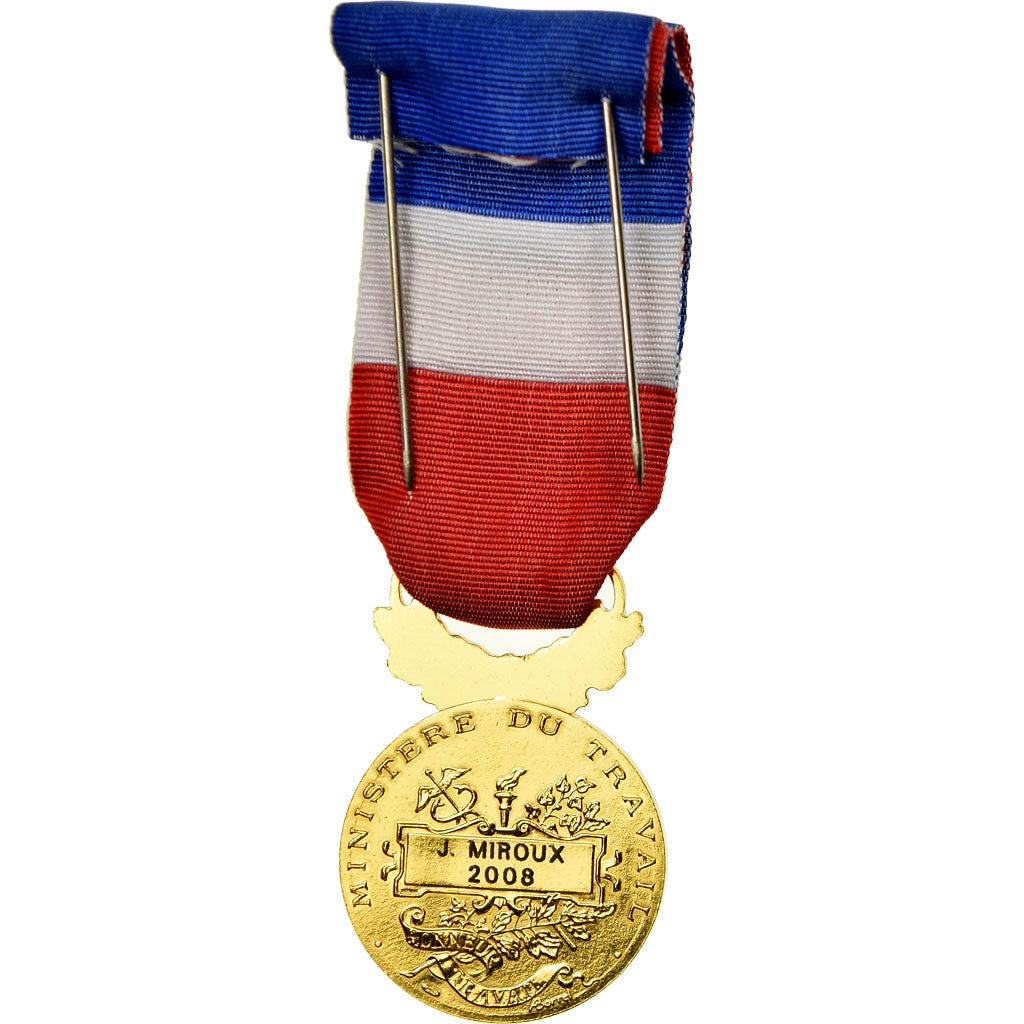 France, Médaille d'honneur du travail, Medal, 2008, Excellent Quality