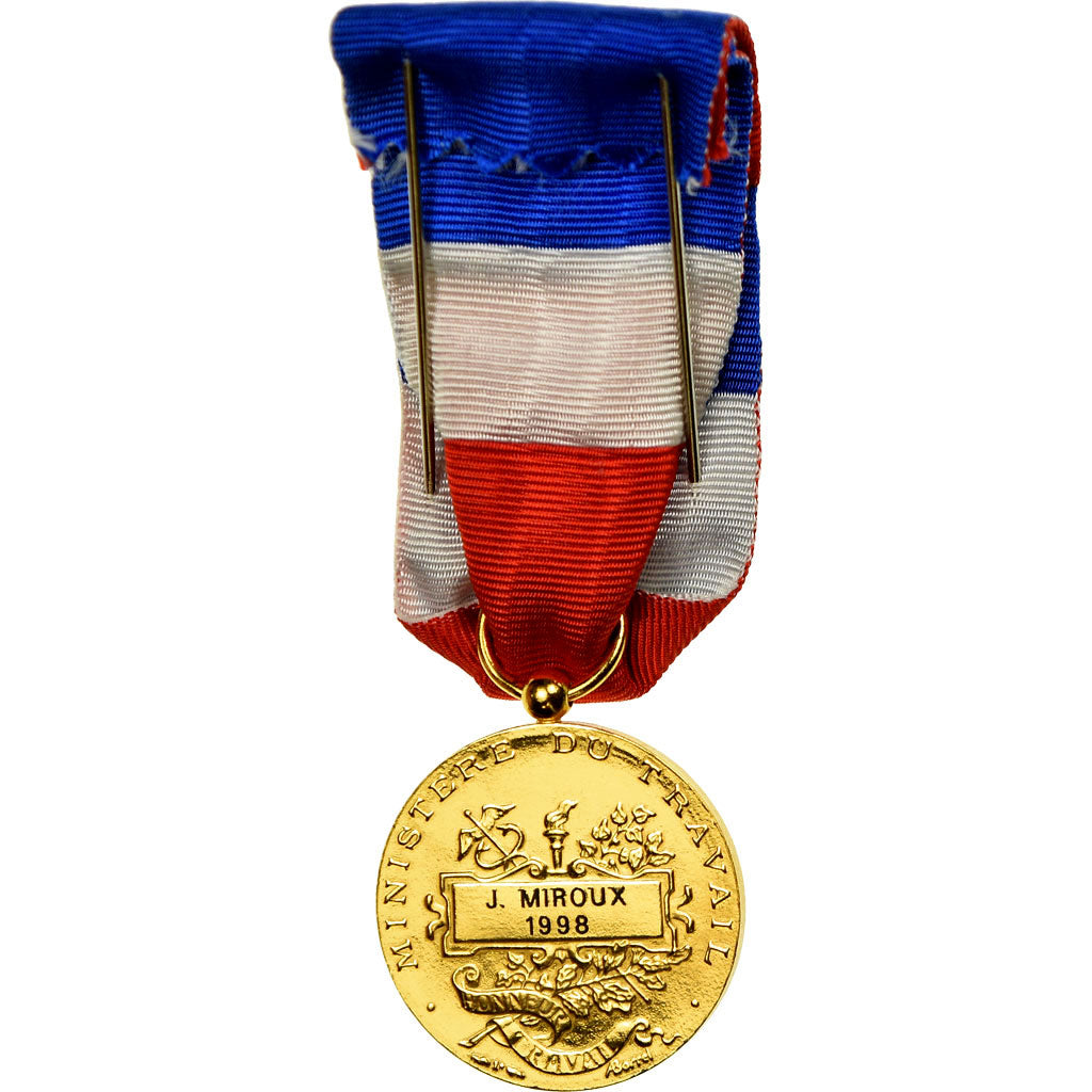 France, Médaille d'honneur du travail, Médaille, 1998, Excellent Quality