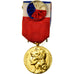 Francia, Médaille d'honneur du travail, medalla, 1986, Sin circulación