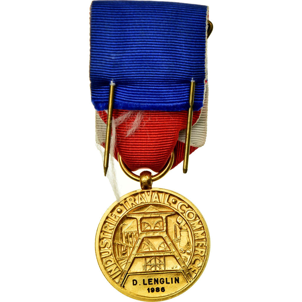 Francia, Médaille d'honneur du travail, medalla, 1986, Sin circulación