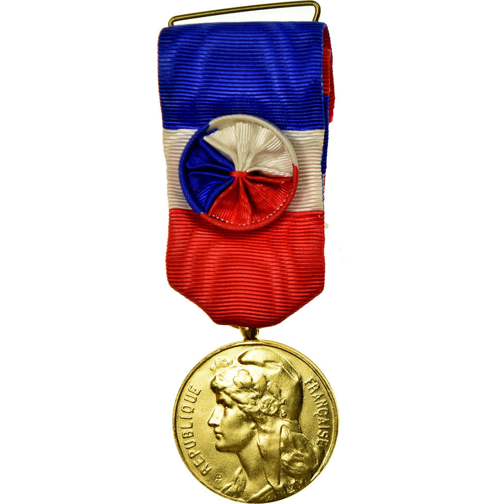 France, Industrie-Travail-Commerce, Médaille, 1976, Excellent Quality, Gilt