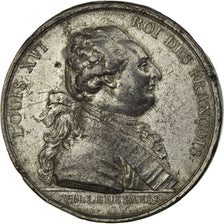 Francia, medalla, Louis XVI, Etablissement de la Mairie de Paris, 1789