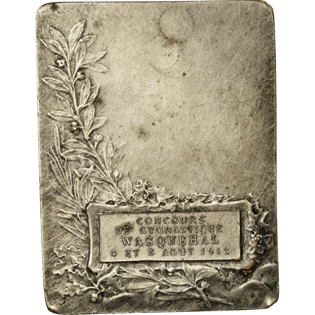France, Medal, Gloria, Concours de Gymnastique de Wasquehal, 1912, Rasumny