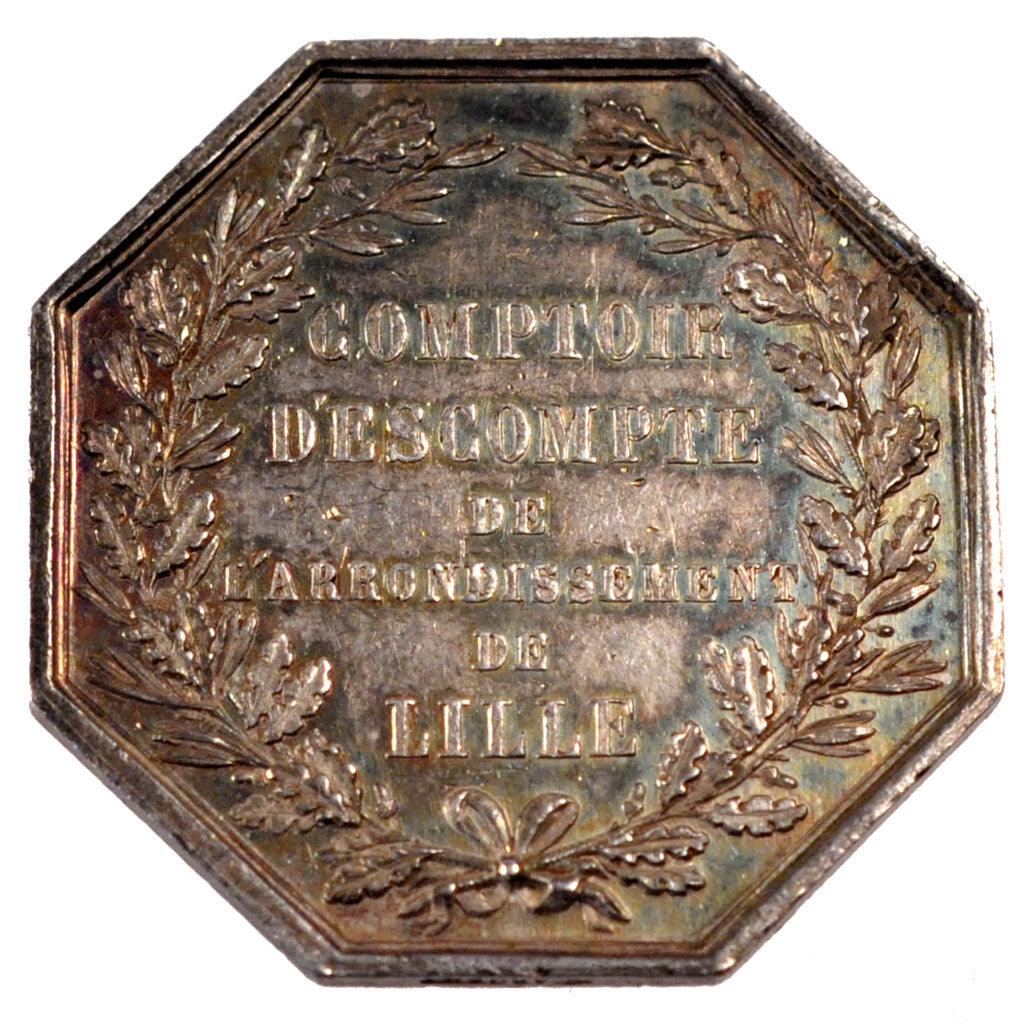 France, Bank, Token, AU(50-53), Silver, 10.57