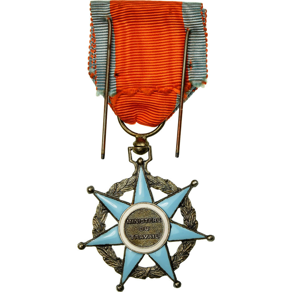 France, Ministère du Travail, Mérite social, Medal, Uncirculated, Silver, 40