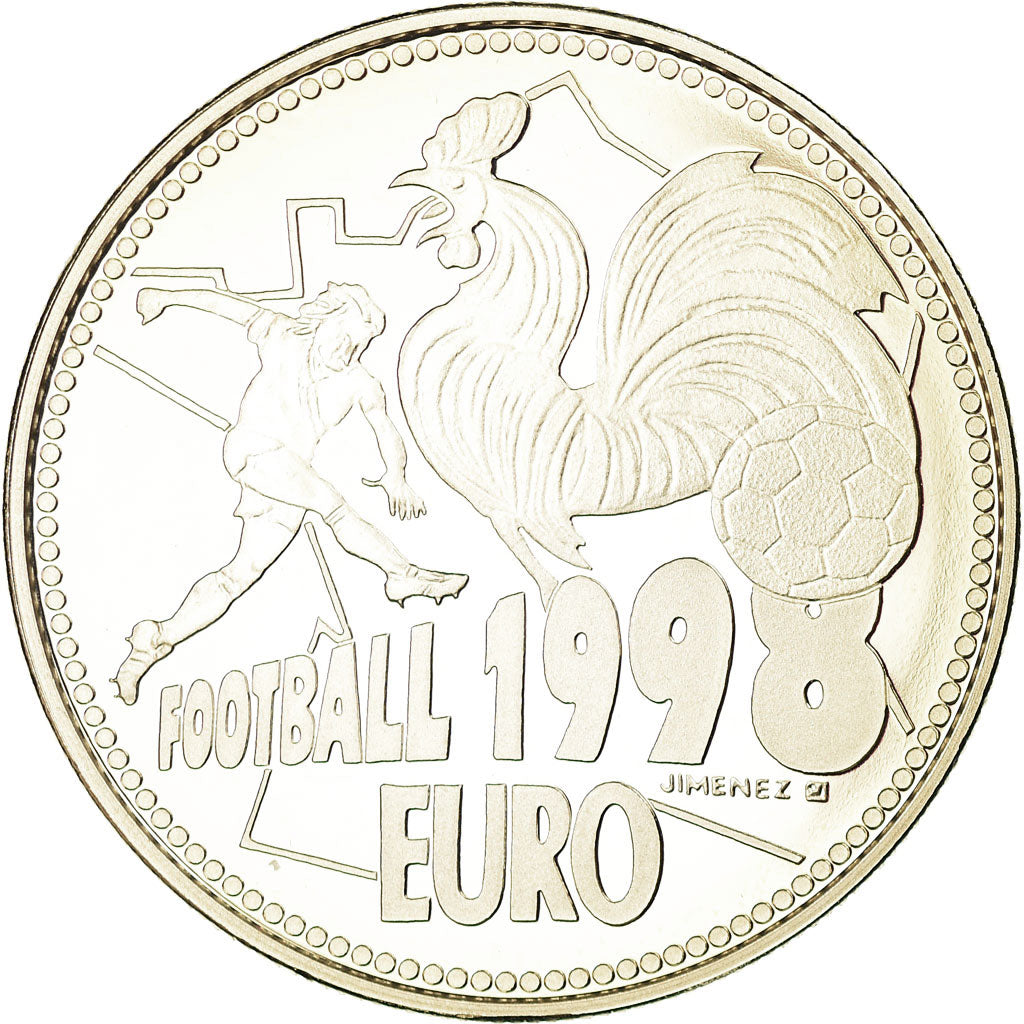 Frankreich, Medaille, Football, Euro, 1998, STGL, Copper-nickel